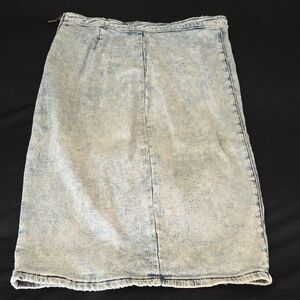 Classic Light Blue Denim Women's Pencil Skirt